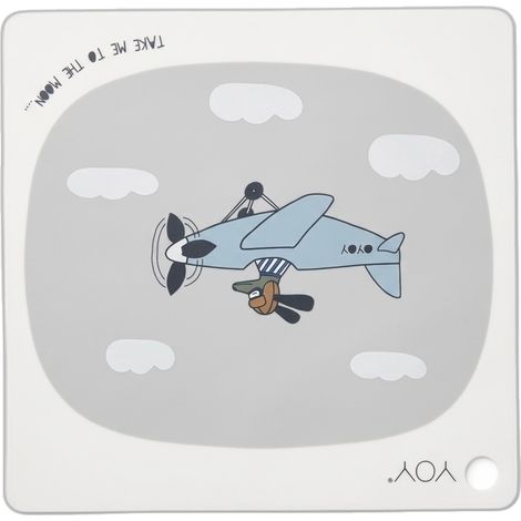 OYOY MINI Tischset 'Take Me To The Moon' Flugzeug (1/2)