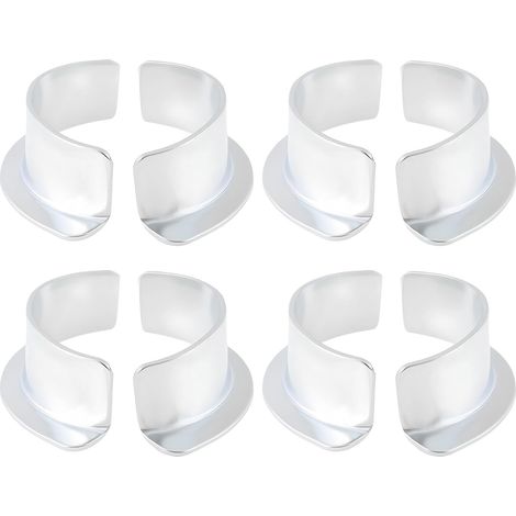 4 Paires de Colliers d'échappement Demi-Lune pour Motos Compatible avec (1/5)