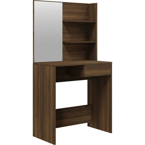 Maison Exclusive - Toeletta con Specchio Rovere Marrone 74,5x40x141 cm (1/5)
