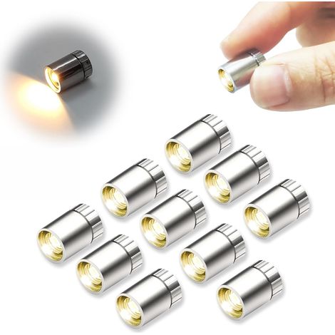 10 mini-guirlandes LED - Fonctionnant sur piles - Lumières - Guirlandes LED - Mini-guirlandes LED - Idéales pour les lanternes en papier, les décorations de fête et les accessoires de maison de poupée (1/5)