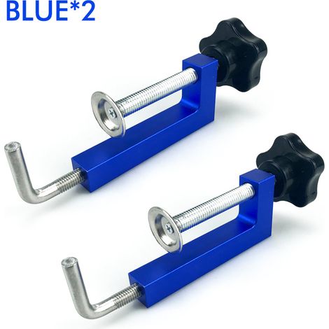 Clips de clôture universels, noirs (paquet de deux) Serre-joints pour le travail du bois, serre-joints universels pour clôture, serre-joints en G, serre-joints réglables, clips pour le travail du bois (1/5)