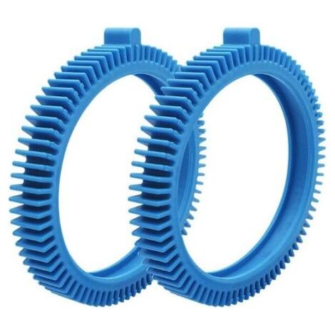 Pneumatico anteriore blu per piscina con ammortizzatore e accessori per la pulizia, pneumatici a pressione 2 x 4, confezione da 2, 896584000-143