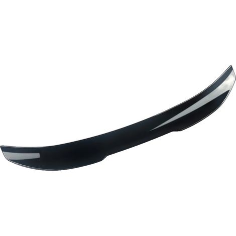 Spoiler trasero, plástico ABS resistente, fácil instalación, negro brillante. (1/2)