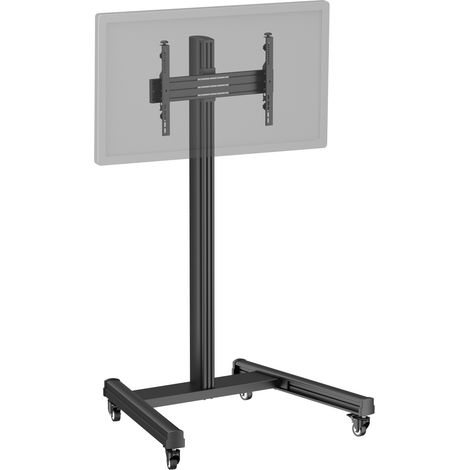 Support TV sur roulettes 32'' - 75'' Hauteur 175cm noir (1/3)