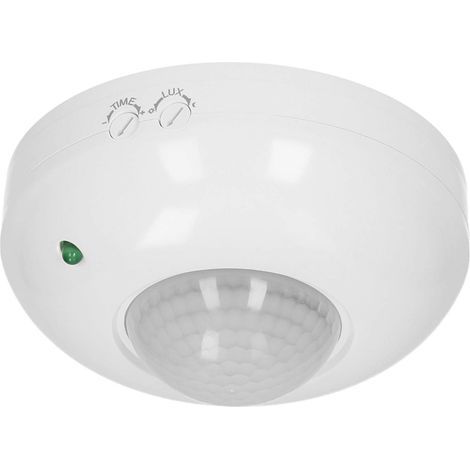 Rilevatore di movimento a LED a 360°, 1200 W, montaggio a soffitto, a infrarossi (bianco) (1/4)