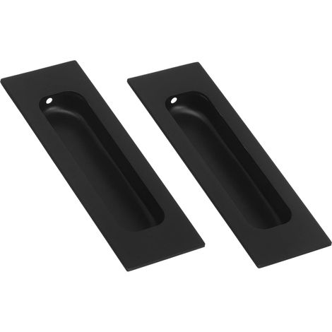 2 poignées encastrées pour portes de placard coulissantes, design (1/5)
