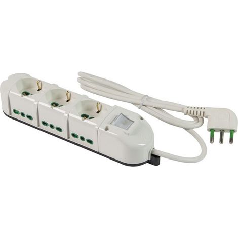 Enchufe múltiple 6X2Pu 3Xsk Lat Int Retail 49122 Fme