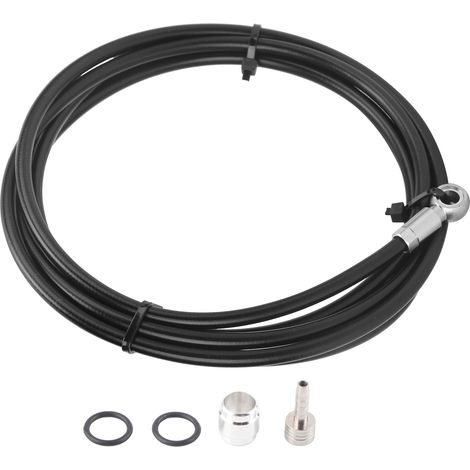 Tube Huile Frein Disque Vélo - 2 m - Compatible SRAM GUIDE R RS G2 - Acier Inoxydable - Noir