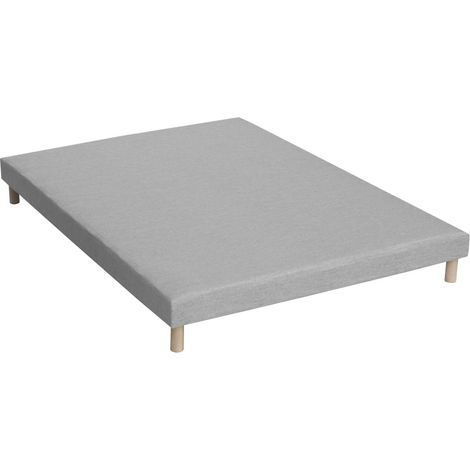 Sommier tapissier à lattes gris chiné Made in France 160 x 200