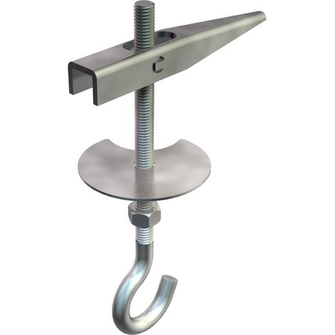 OBO Bettermann Kippdübel mit Deckenhaken M5x65mm Stahl galvanisch verzinkt, 3482057
