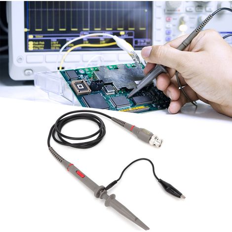 Sonde oscilloscope numérique portable 20MHz haute précision avec atténuateur 1x/10x - Équipement de test électronique (1/5)