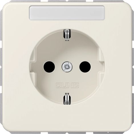 Jung Presa SCHUKO®, 16 A 250 V , con campo di scrittura, duroplastica, Serie CD, bianco CD 1520 NA