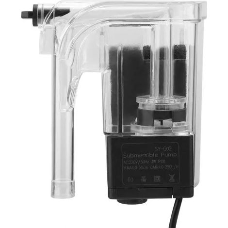 Pompe De Filtration Aquarium - Externe Suspendue Avec Ventouses - Pour Réservoir Poisson - Débit Réglable - 1 Pièce (1/5)