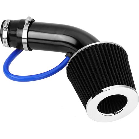 Kit de tuyau d'admission d'air froid universel pour voiture, 76 mm (3 pouces), en aluminium noir. (1/5)