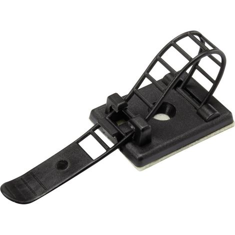Embase de fixation Plage de Ø du faisceau: 16 mm (max) TRU COMPONENTS WCT-64 1206769 noir 1 pc(s) (1/2)