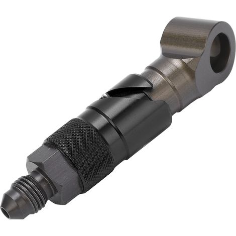 Raccord rapide universel pour tuyau de frein, carburant et huile, coudé, noir, adaptateur de connexion (1/5)
