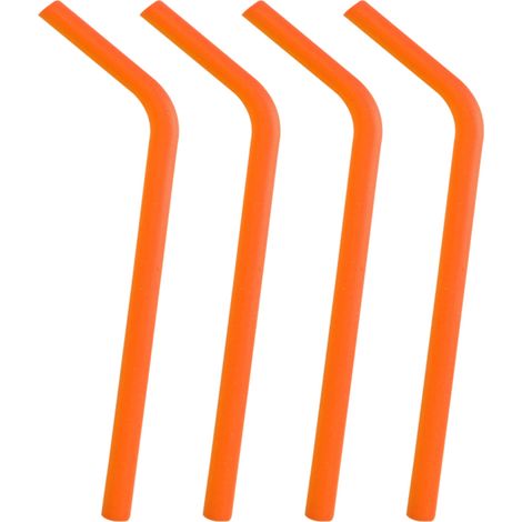 pajitas de silicona, extragrandes, de 9 mm de diámetro y 23 cm de longitud, flexibles y seguras, para batidos y vasos de acero inoxidable. (1/5)