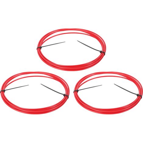 Kit de 3 cintreuses pour tubes en cuivre de 6,35 mm (1/4 pouce) avec outil de cintrage en plastique PE pour la réparation de climatiseurs (4 mètres). (1/5)