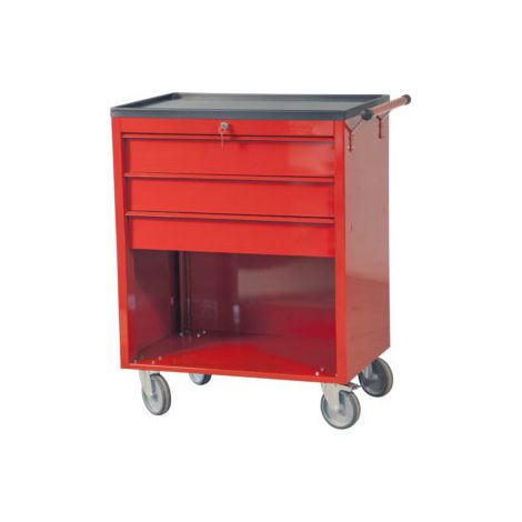 Carrello porta utensili officina 3 cassetti ROSSO GR67 DERBY (1/2)