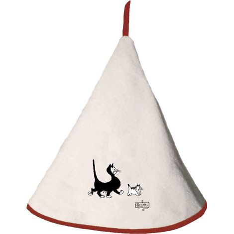 Essuie-mains en Coton avec Œillet de Suspension et Motifs Coloris Ivoire 0 x 60 cm - PANGIVO