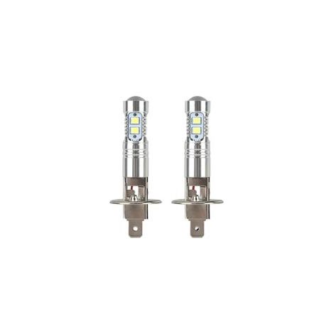 Ampoule LED H1 100 W, ampoules de phares antibrouillard, kit de 2 ampoules LED H1 6000K blanc super 100 W pour phares de voiture. (1/5)