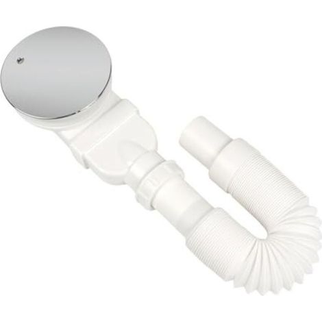 Desagüe de ducha de 90 mm, sifón plano para ducha con filtro de olores, colador, manguera telescópica para platos y bases de ducha. (1/4)