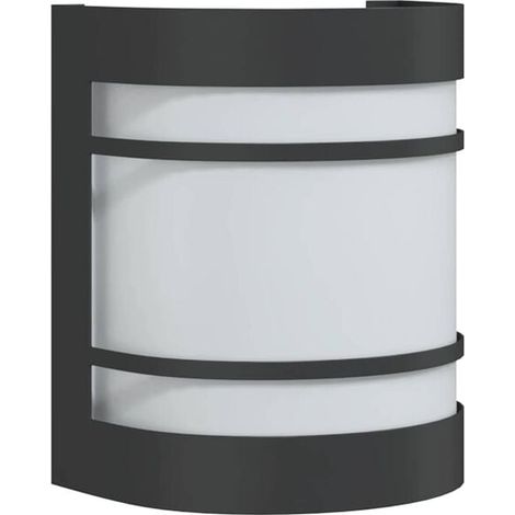 Applique murale extérieure en acier inoxydable noir (1/5)