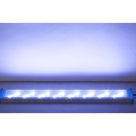 Ultradünne LED-Aquarienleuchte – 38 cm, 4 Reihen blauer und weißer LEDs – Beleuchtung für Wasserpflanzen (1/4)