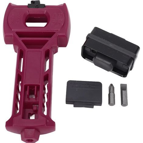 Door latch mortise tool, square or round installation for 1-3/8 inch and 1-3/4 inch thick doors (1/5)
