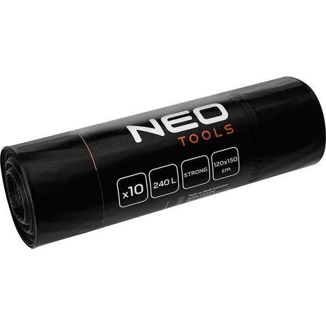 Müllsäcke neo-tools 15-989 240 Liter 10 Stück