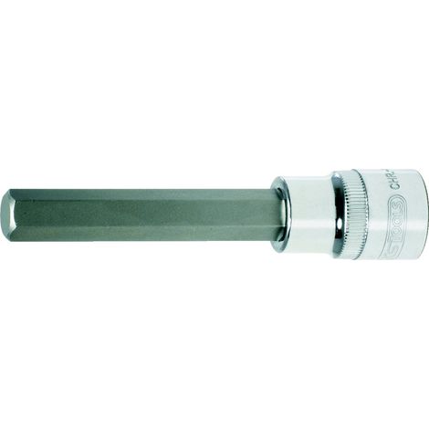 Douille tournevis 6 pans, Longueur 110 mm, 7 mm - Version longue - En Chrome Vanadium - Finition chromée