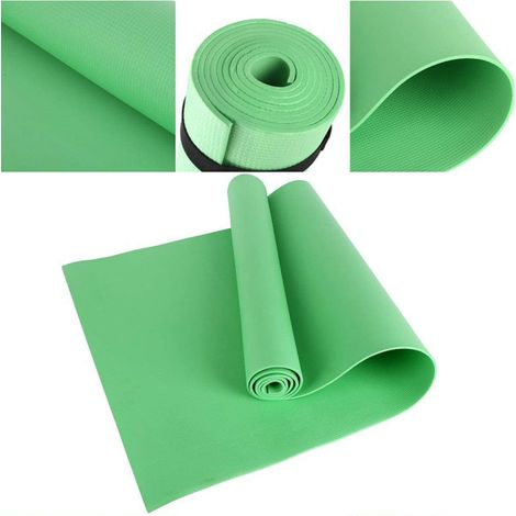 4 mm dicke EVA-Yogamatte, rutschfest, schlank, für Yoga, Heim-Fitnessstudio, Pilates und Fitness. (1/5)