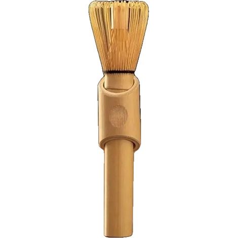 Frusta per matcha, realizzata a mano in bambù, design tradizionale giapponese, manico lungo (1/2)