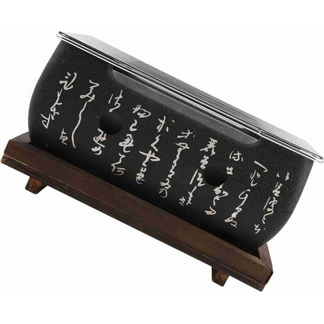 Barbecue Rectangulaire Japonais - Fourneau à Charbon Portable - Casserole Gril Outil Cuisine - Aluminium + Acier Inoxydable (1/4)