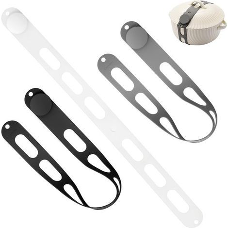 Silikon-Dichtungsring für Töpfe und Schongarer – 3er-Pack (schwarz, grau, weiß) – 54 x 4 cm – Universal – Deckelverschluss (1/5)