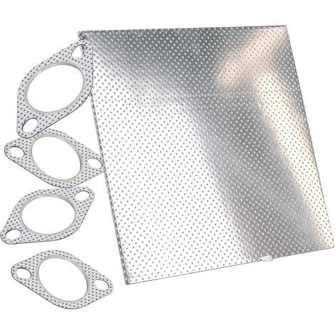 Feuille Plaque joint echappement Collecteur Epaisseur 1.6mm dimensions 30x20cm, papier joint d'échappement métallique Tenue thermique 350°C (30x20cm) (1/5)
