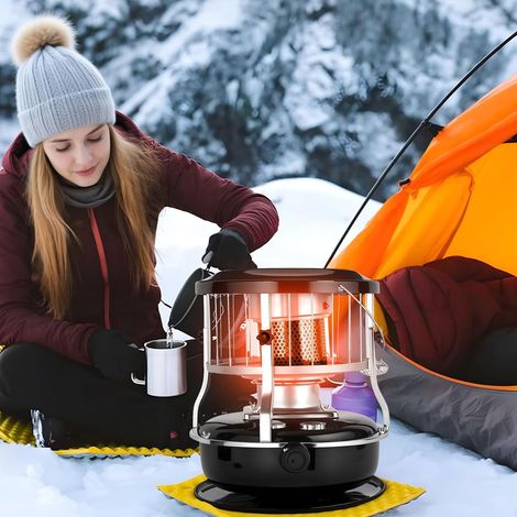 Stufa a cherosene portatile da 9000 BTU 2600 W 4,6 L in lega SUS, altezza regolabile, ideale per campeggio, garage e servizi di emergenza. (1/4)