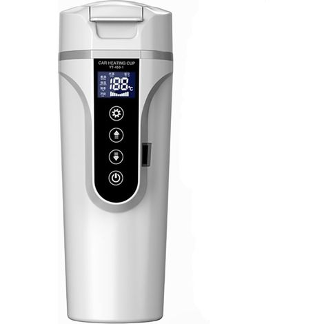 Bouilloire électrique pour voiture, 12V/24V, tasse chauffante électrique pour voiture, adaptée aux voitures/camions/voyages, bouilloire électrique portable en acier inoxydable 304 pour voiture, avec é (1/4)