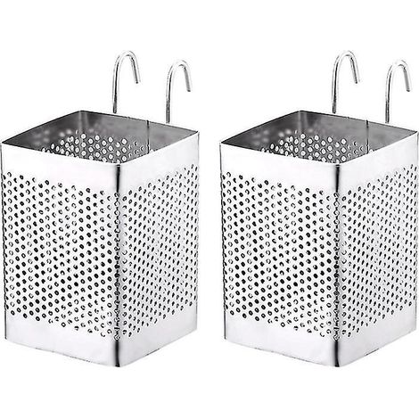 2 porte-baguettes en acier inoxydable