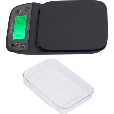 Balance de cuisine 3 kg, précision 0,1 g, affichage numérique, avec tapis de mesure en silicone étanche pour aliments et thé.