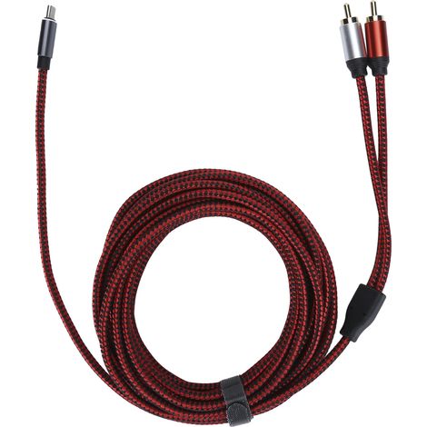 Câble audio USB-C vers 2 RCA de 5 m (1/5)