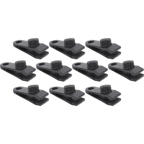 Pince de fixation pour auvent/bâche de tente portable extérieure en ABS coupe-vent (1/5)
