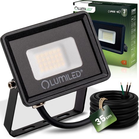 Faro LED zonare 20W 1800LM 4000K IP65 Nero lumiled (1/5)