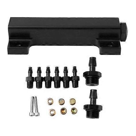 Kits de collecteurs d'admission d'air en alliage d'aluminium pour voiture, 6 ports 1/8 NPT, bloc de suralimentation pour turbo, accessoire de modification universel ( ) (1/5)