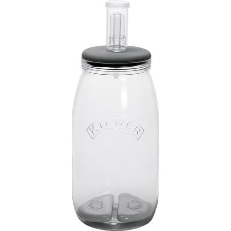 Kilner Set de fermentation 3L transparent avec valve bois (1/2)