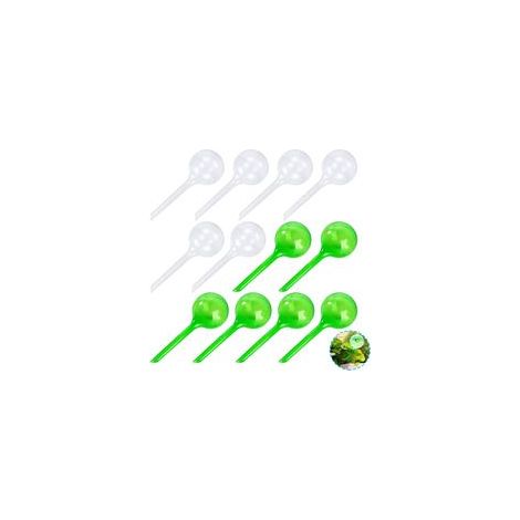 Boules d'arrosage automatiques pour plantes – Lot de 12 – Matériau PVC durable – Auto-arrosage pour plantes d'intérieur et jardin (1/5)