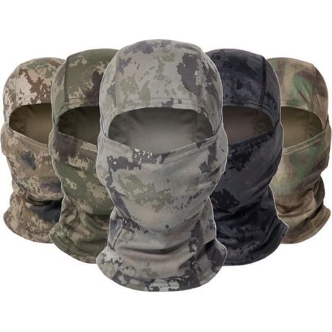 Couleur W Cagoule de Camouflage, écharpe complète, Sports de plein air, cyclisme, randonnée, vélo de l'armée de chasse, militaire, (1/4)