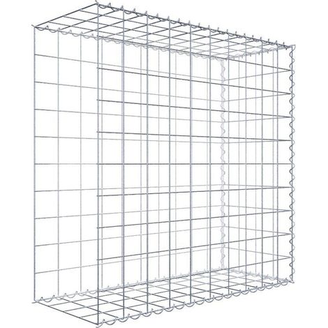 Gabiondeco - Gabion - Element de prolongation en longueur 100 cm x 100 cm x 40 cm (L x H x P). maille 10 x 10 cm. Spirale. Avert.: il manque une grille - Made in Germany (1/5)