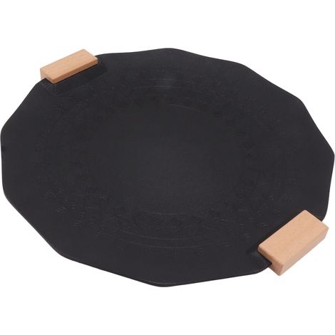Grillpfanne, gleichmäßige Hitzeverteilung, gute Wärmedämmung, Verbrennungsschutz, Antihaftbeschichtung, für Partys und Campinggrillen, 40 cm / 15,7 Zoll (1/5)