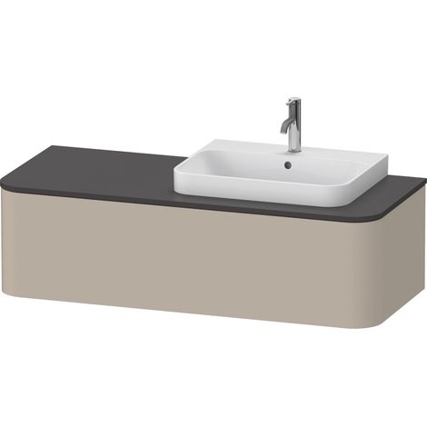 Lavabo consola Duravit Happy D.2 Plus suspendido, 1300x550mm, 1